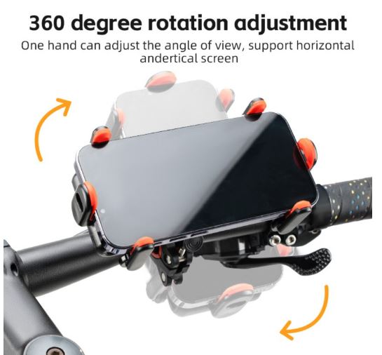 ROCKBROS cykel mobiltelefon holder motorcykel holder styr 360° universal smartphone