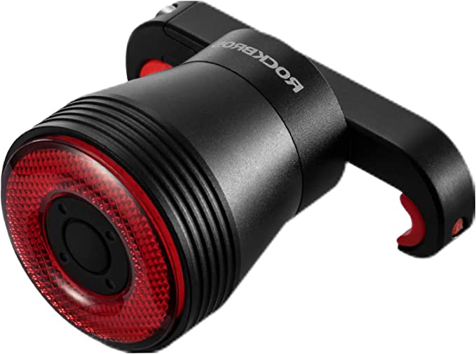 ROCKBROS Smart genopladelig cykelbaglygte 60 lumen 4 tilstande IP65 vandtæt med automatisk tænding