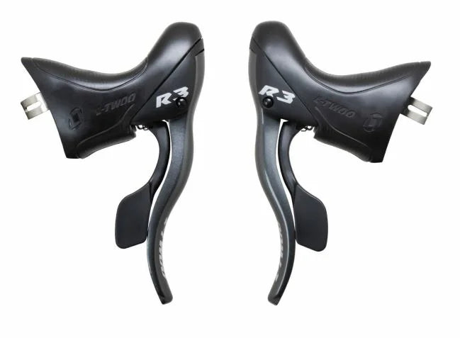 LTWOO Venstre gearstang med aluminium bremsegreb til 2*8 gear med 1800 mm kabel i rustfrit stål