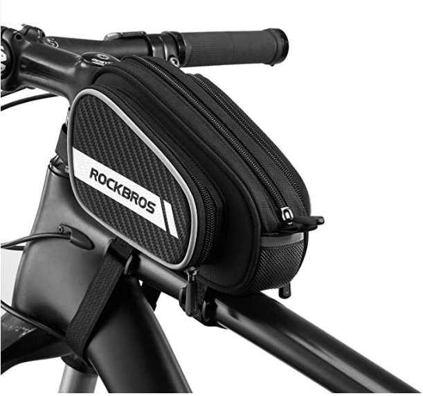 ROCKBROS 006-1BK Cykelsteltaske med 2 sidelommer Reflekterende 1.8L Sort