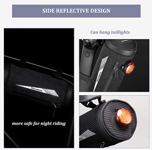 ROCKBROS 041B Styretaske Cykel Mobiltelefonholder ca. 2L sort