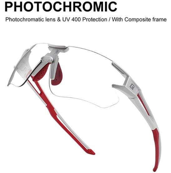 ROCKBROS 10125 Fotokromiske cykelbriller Transpant Selvtinting
