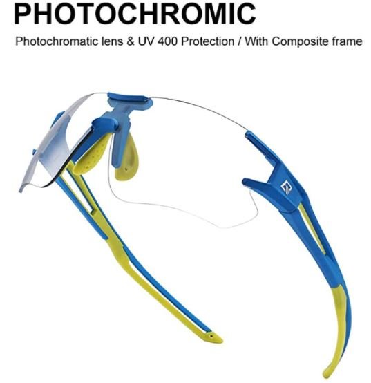 ROCKBROS 10125 Fotokromiske cykelbriller Transpant Selvtinting