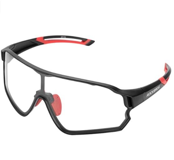 ROCKBROS 10135 fotokromiske cykelbriller UV400 gennemsigtige selvtyndende