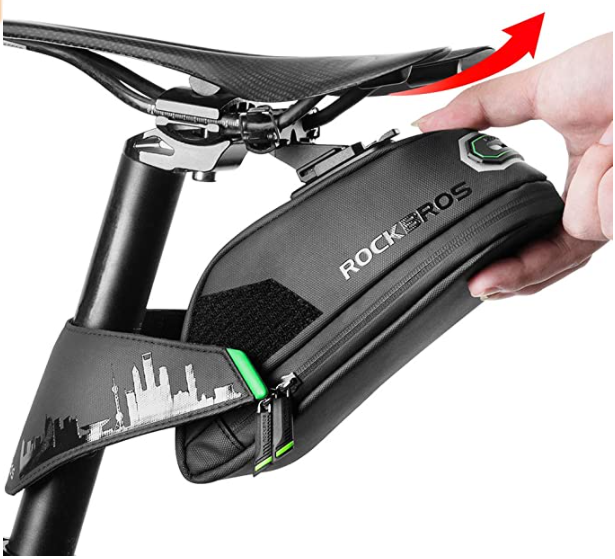 ROCKBROS C27 Cykelsadeltaske Sædetaske Vandtæt Sort 1L/1.5L