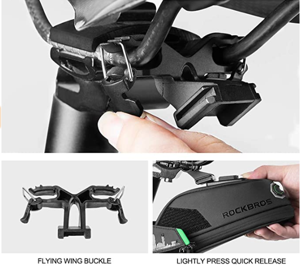 ROCKBROS C28 Cykelsadeltaske med monteringsremme/med holder