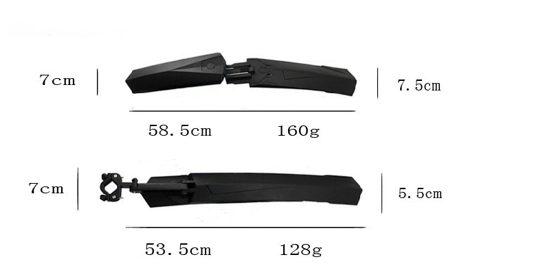 ROCKBROS WS1001 Sæt skærme. for og bag MTB 26 tommer 4 farver