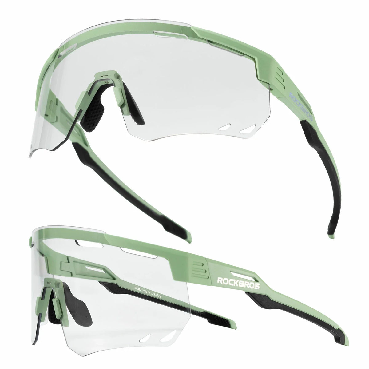 ROCKBROS Ultr let og selvtonende cykelbrille (UV400)