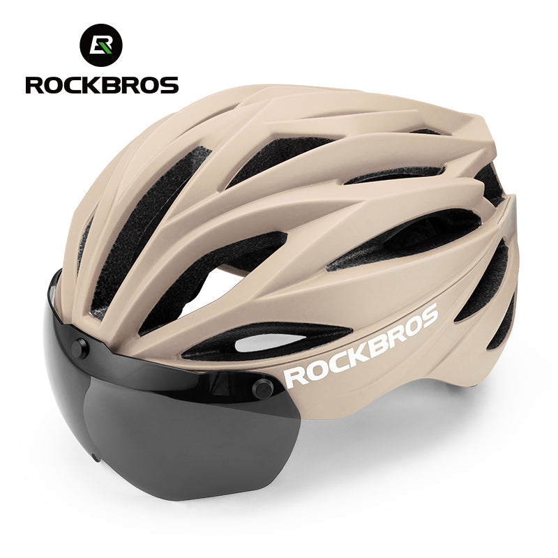 ROCKBROS Cykelhjelm Magnetisk Aftagelig MTB-hjelm med Visor