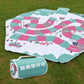 Qunature Picnic-tæppe 200x200 cm Campingtæppe Picnicmåtte udendørs Vandtæt