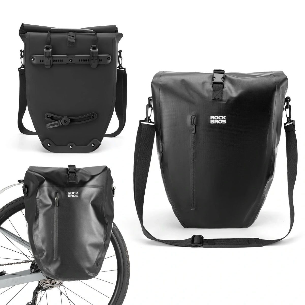 ROCKBROS 15L-20L Cykel bagagebærertaske 3-i-1