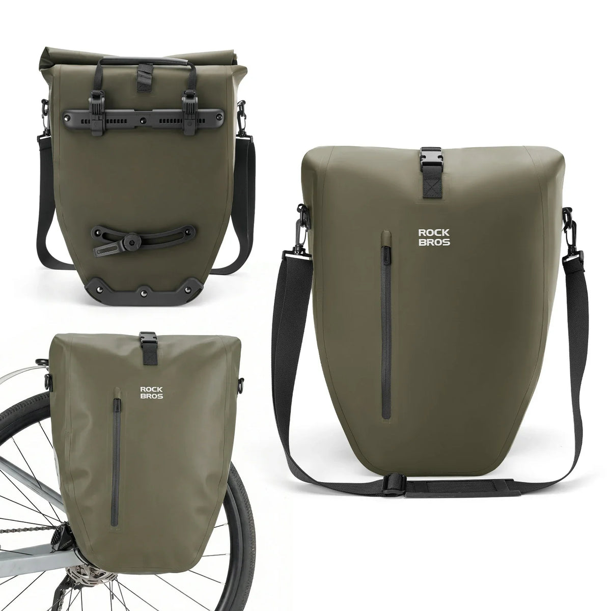 ROCKBROS 15L-20L Cykel bagagebærertaske 3-i-1