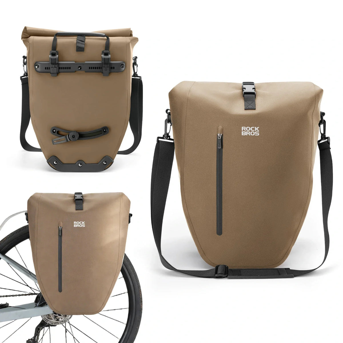 ROCKBROS 15L-20L Cykel bagagebærertaske 3-i-1