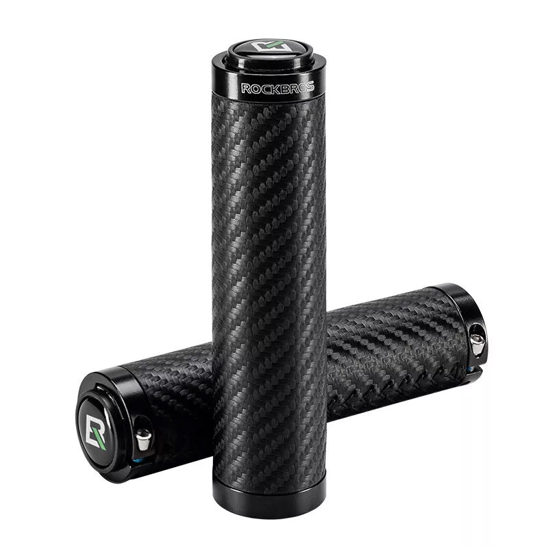 ROCKBROS Cykelgreb Carbon Mønster Cykelhåndtag Dobbeltlås 22,2 mm