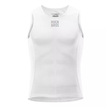 ROCKBROS Undertrøje Cykelvest til mænd åndbar tanktop base lag hvid