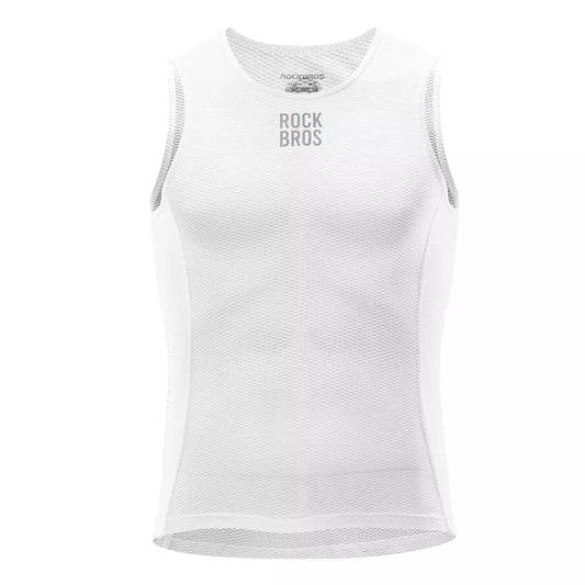 ROCKBROS Undertrøje Cykelvest til mænd åndbar tanktop base lag hvid