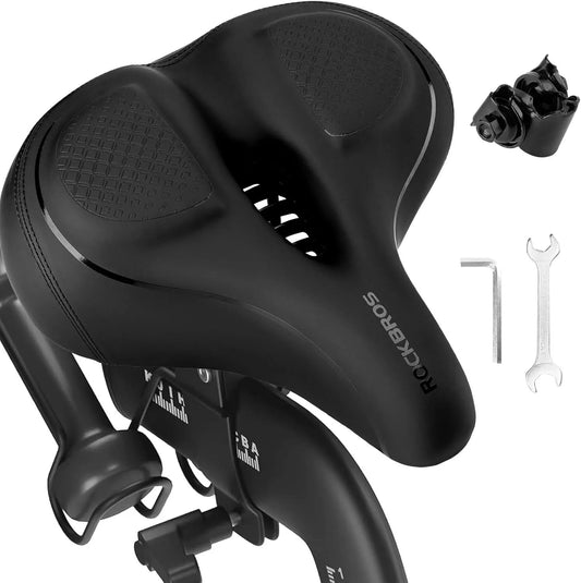 ROCKBROS bred cykelsadel til motionscykel/cykel Peloton cykelsæde