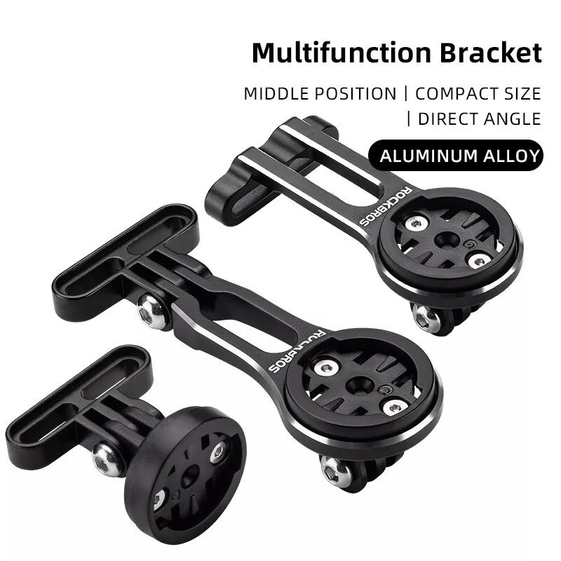 ROCKBROS cykelcomputerholder til Garmin Bryton Wahoo GPS styrholder aluminium