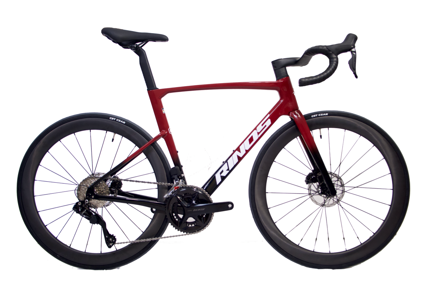 RINOS Fuldkarbon Racercykel 700C Shimano 105 Di2 R7150 24 Gear Odin 6.1