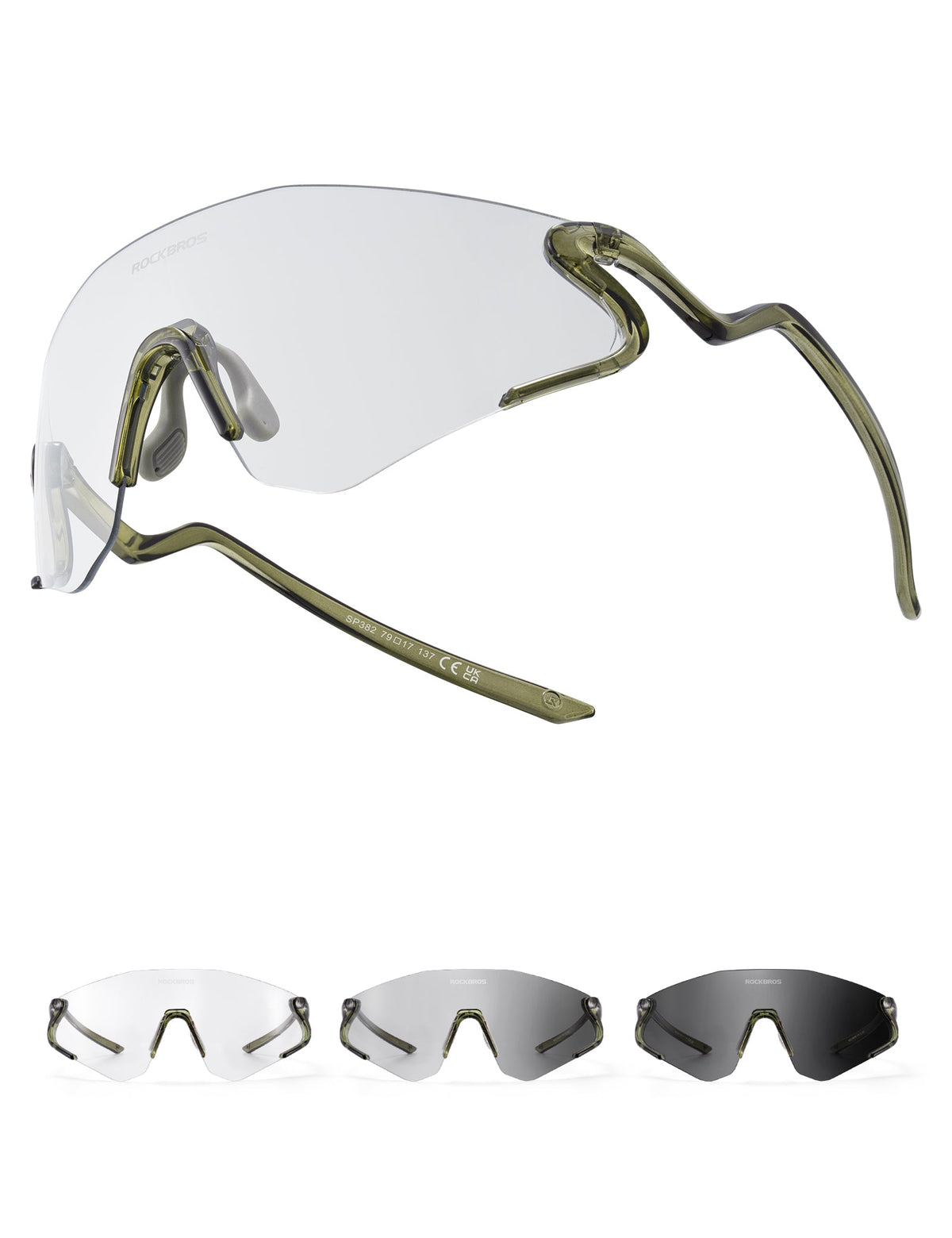 ROCKBROS Fotokrom Cykelbrille med UV400 Beskyttelse