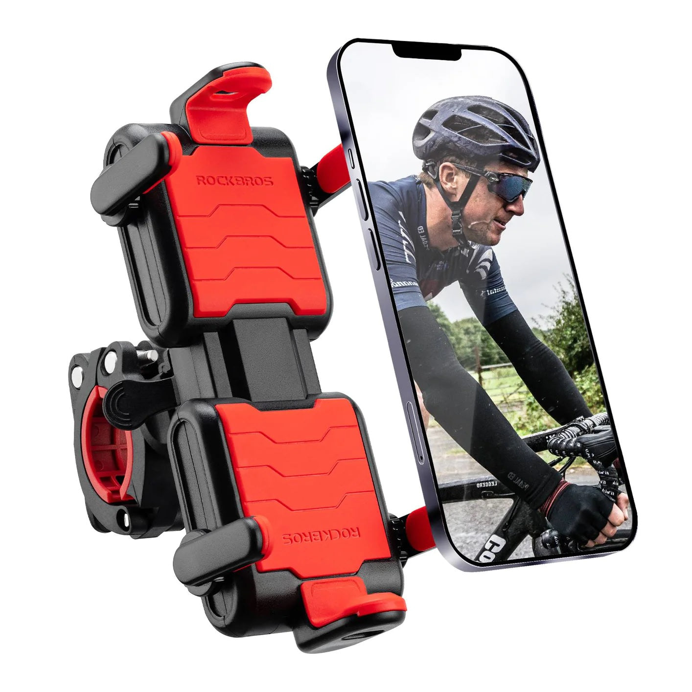 ROCKBROS cykel mobiltelefon holder motorcykel holder styr 360° universal smartphone