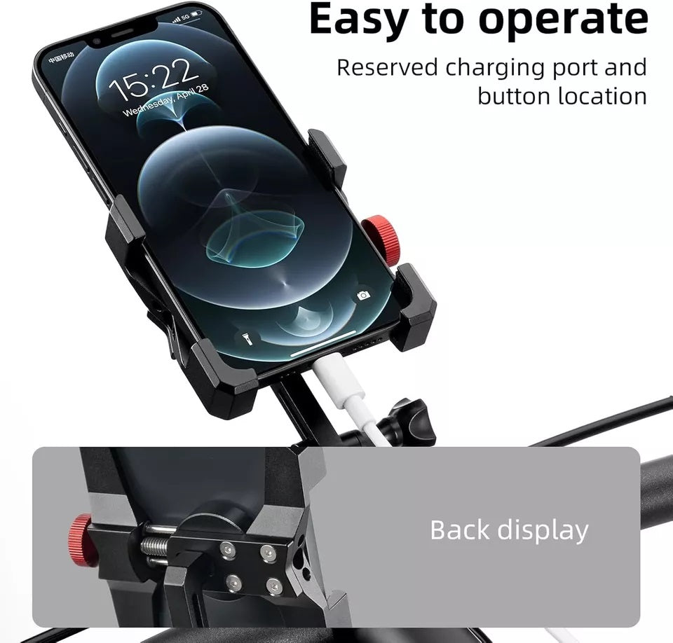 ROCKBROS cykel mobiltelefon holder styr telefon holder til smartphone 4,7-7,09 tommer