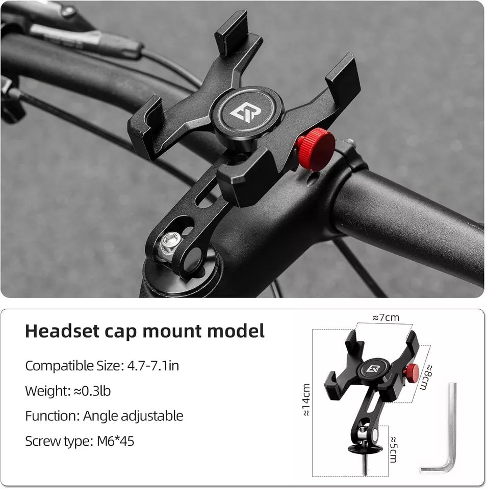 ROCKBROS cykel mobiltelefon holder styr telefon holder til smartphone 4,7-7,09 tommer