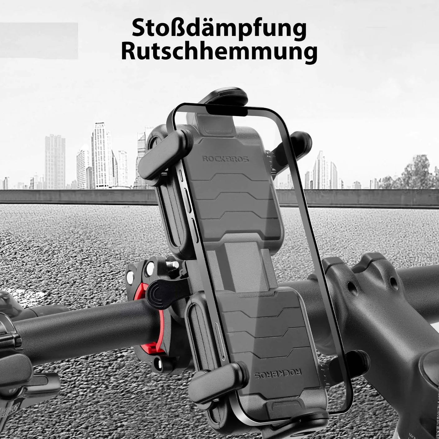 ROCKBROS cykel mobiltelefon holder motorcykel holder styr 360° universal smartphone