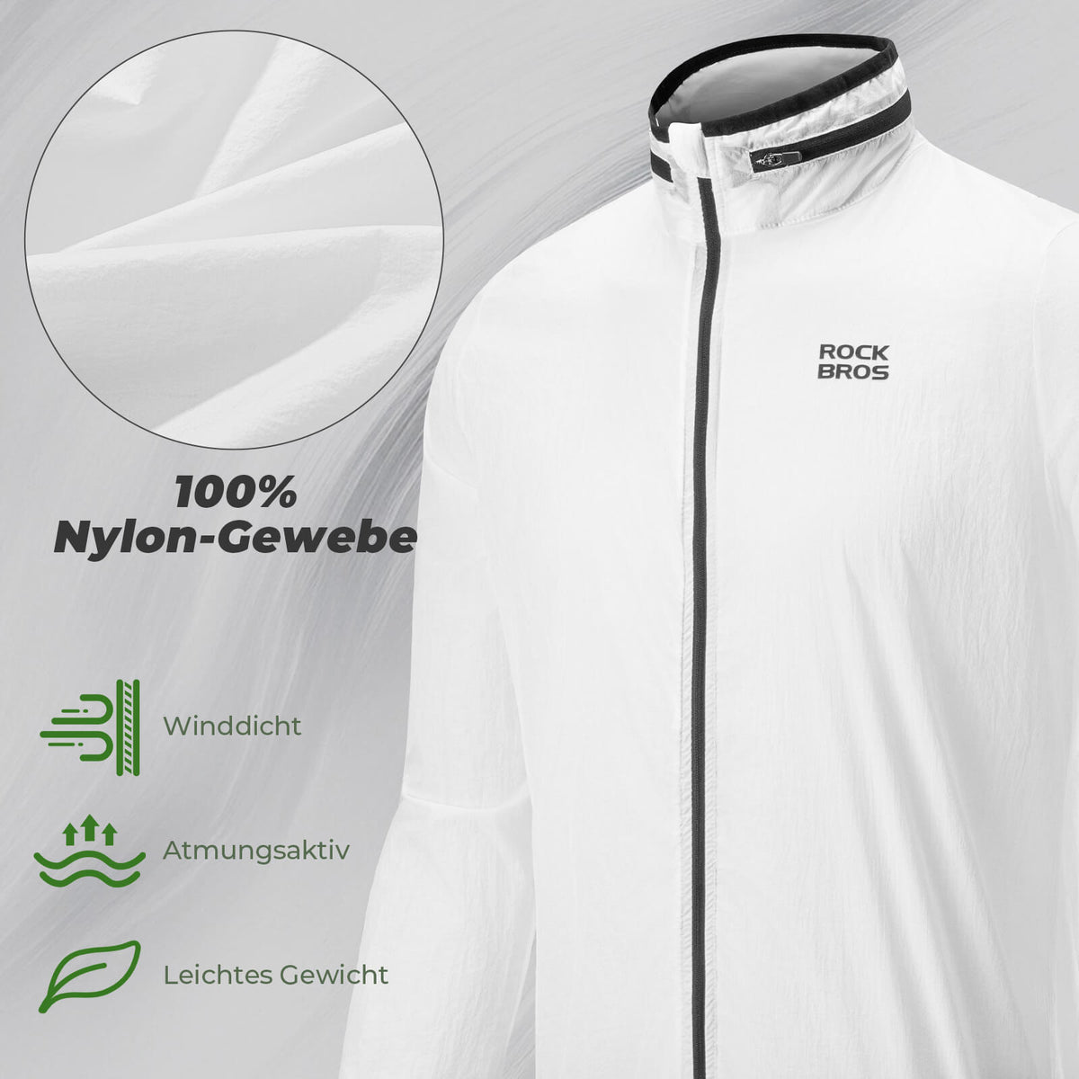 ROCKBROS Let cykeljakke Selvlydende Foldbar Sommer Herre/Dame