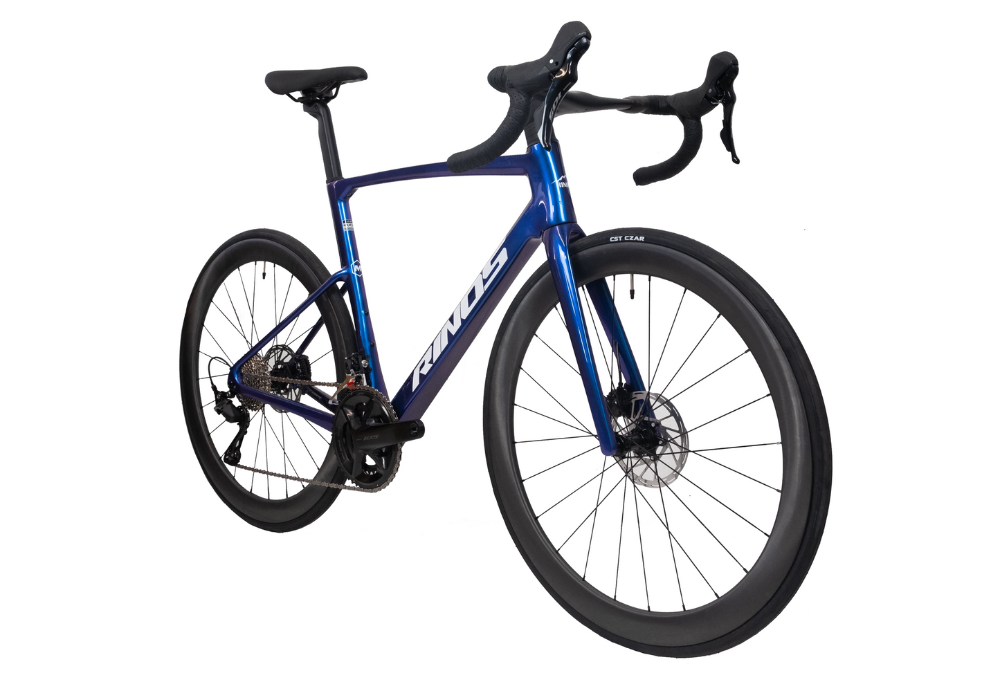 RINOS Fuldt kulfiber landevejscykel Odin 4.1 Shimano 105 ST-R7120 24 gear