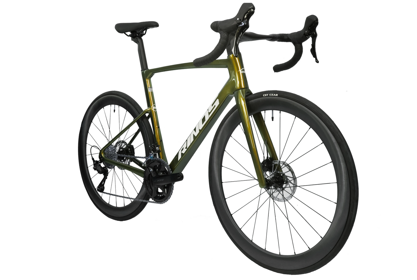 RINOS Fuldt kulfiber landevejscykel Odin 4.1 Shimano 105 ST-R7120 24 gear