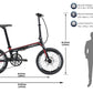 KABON City foldecykel carbon Shimano Altus 9S 20 tommer med carbon hjul