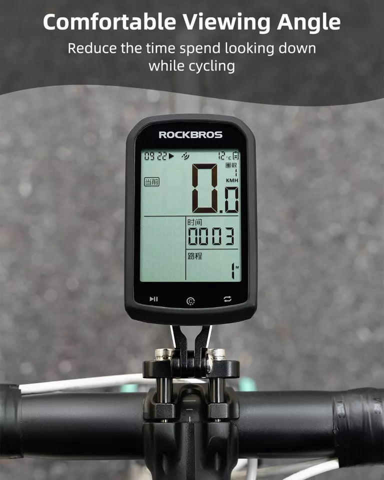 ROCKBROS cykelcomputerholder til Garmin Bryton Wahoo GPS styrholder aluminium