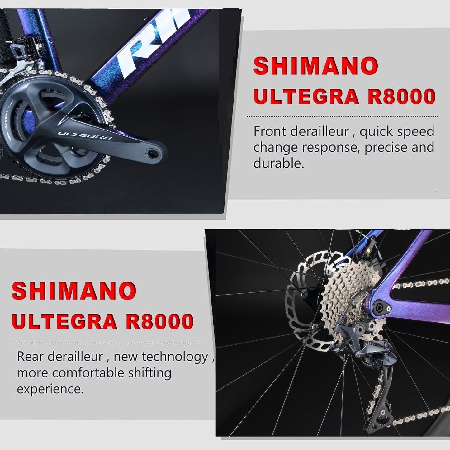 RINOS Gruscykler Carbon Sandman5.0 Shimano R8000 Ultegra