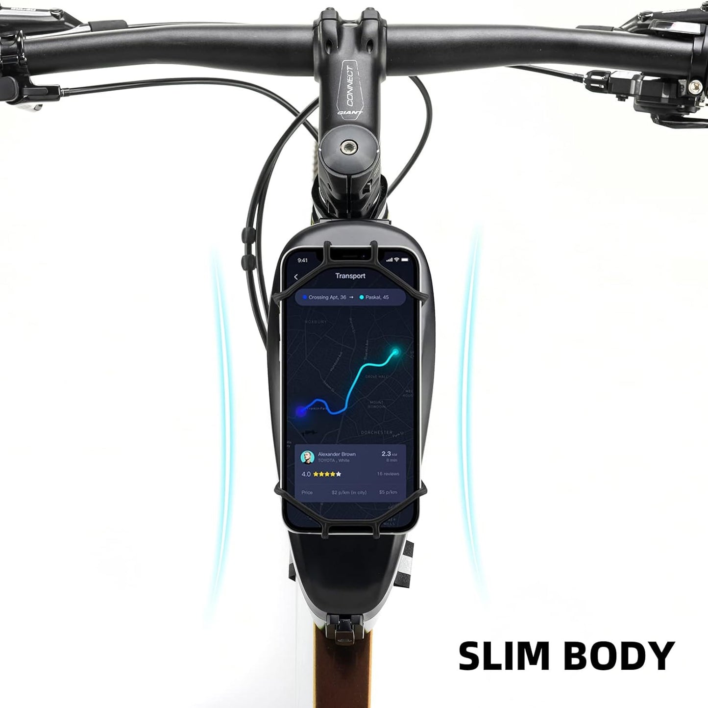 ROCKBROS cykeltaske steltaske med mobiltelefonholder til 4-6,5 tommer mobiltelefon