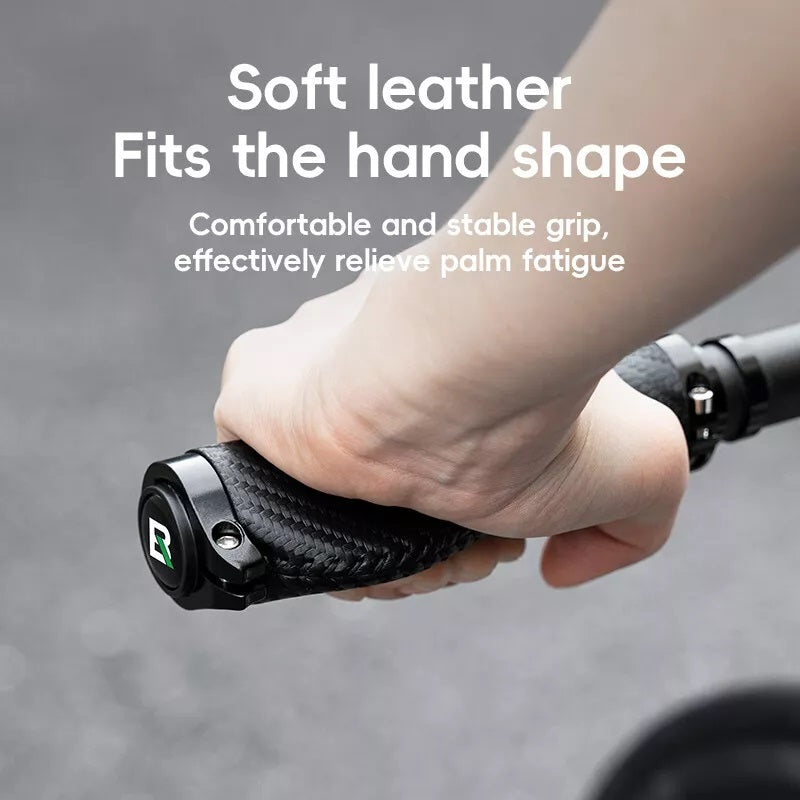 ROCKBROS Cykelgreb Carbon Mønster Cykelhåndtag Dobbeltlås 22,2 mm
