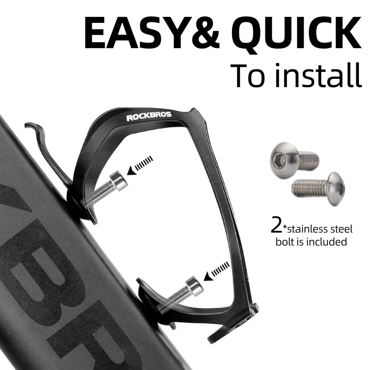 ROCKBROS Cykelflaskeholder i aluminium letvægt