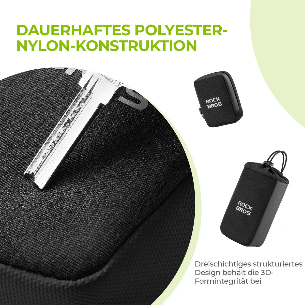 ROCKBROS Cykelsadeltaske med flaskeholder og 0,3L mini bærbar cykelsadeltaske