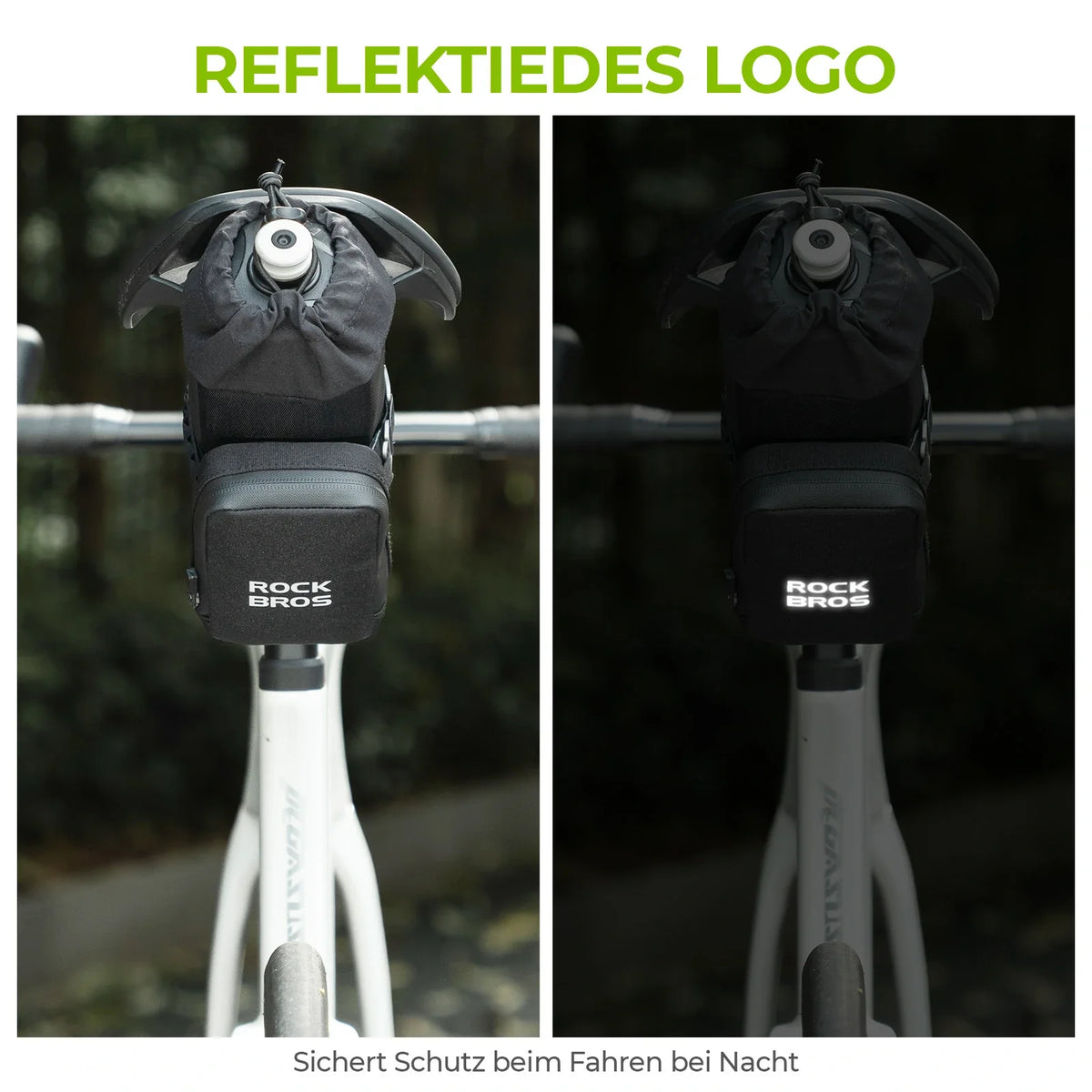 ROCKBROS Cykelsadeltaske med flaskeholder og 0,3L mini bærbar cykelsadeltaske