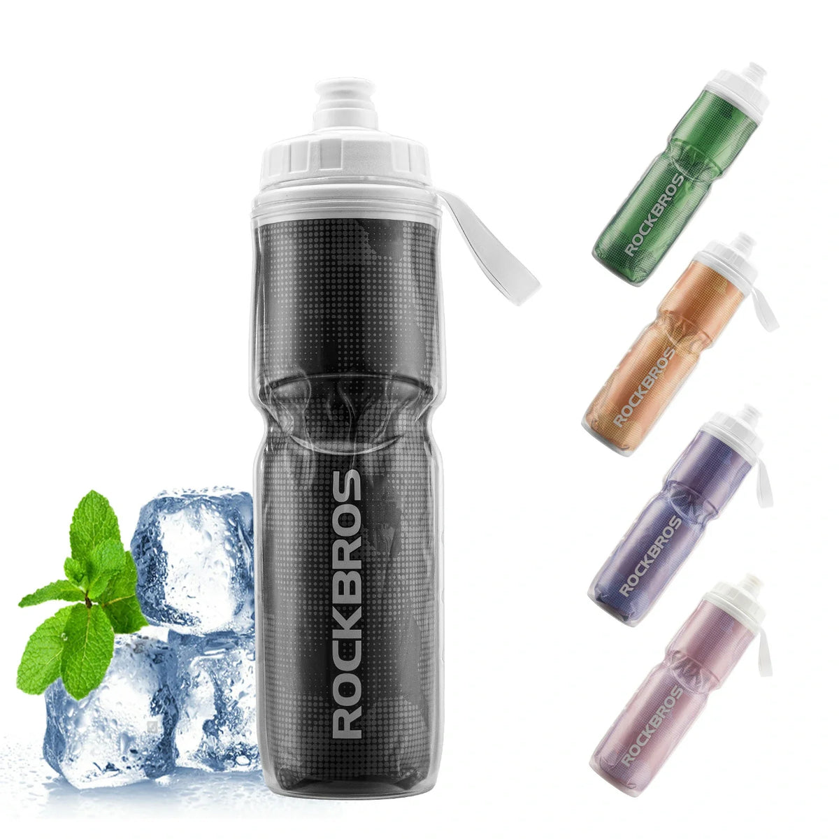 ROCKBROS Cykel Drikkeflaske 670ML Trykbar