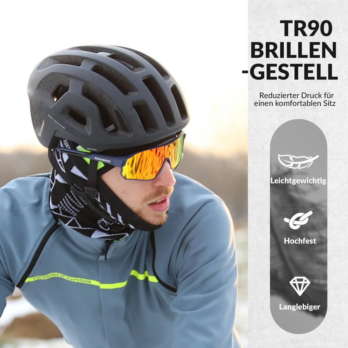ROCKBROS Fjerlet Polariseret Cykelbrille (UV400)