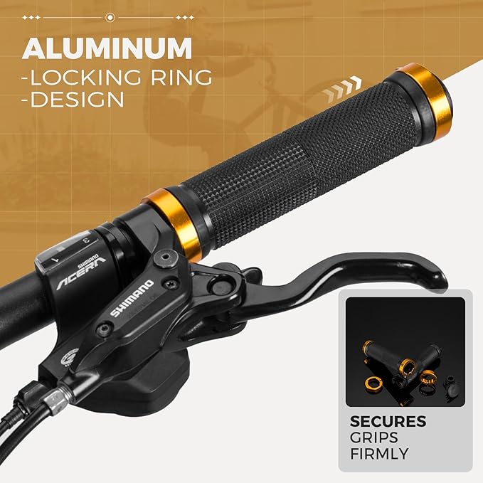 ROCKBROS Cykelhåndtag 22mm med aluminium Lock-On system