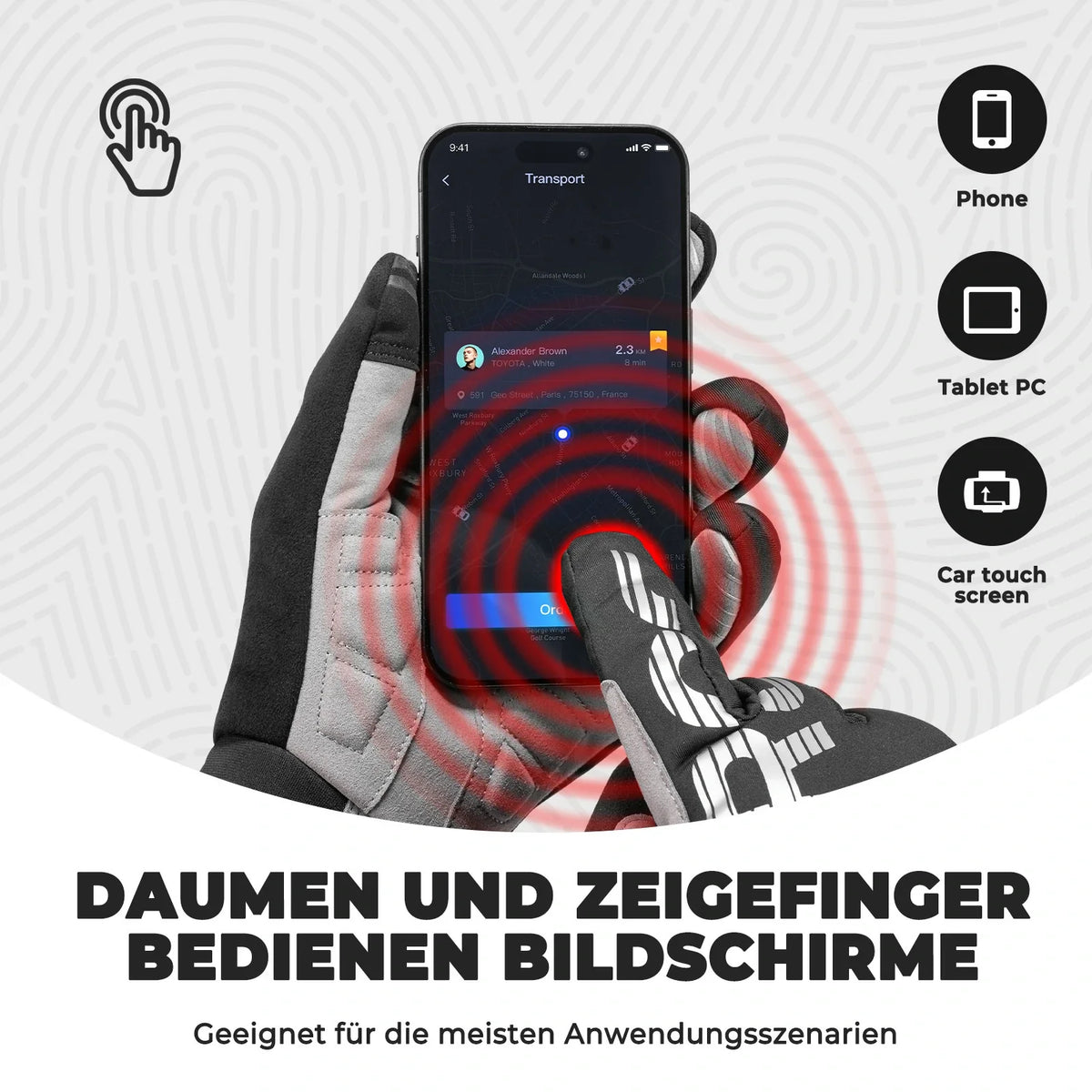 ROCKBROS Cykelhandsker Vinter Thinsulate Varme Handsker Touchscreen