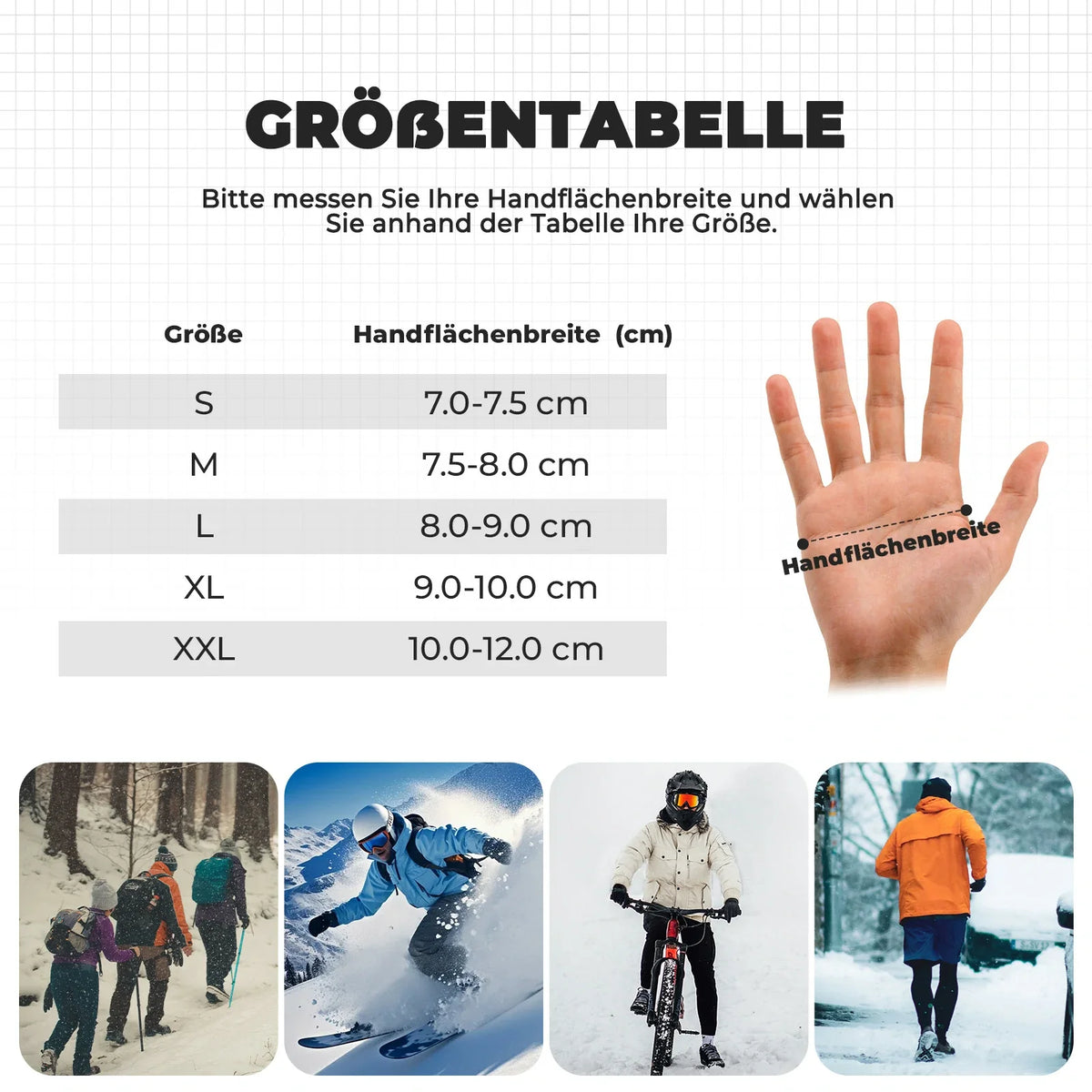 ROCKBROS Cykelhandsker Vinter Thinsulate Varme Handsker Touchscreen