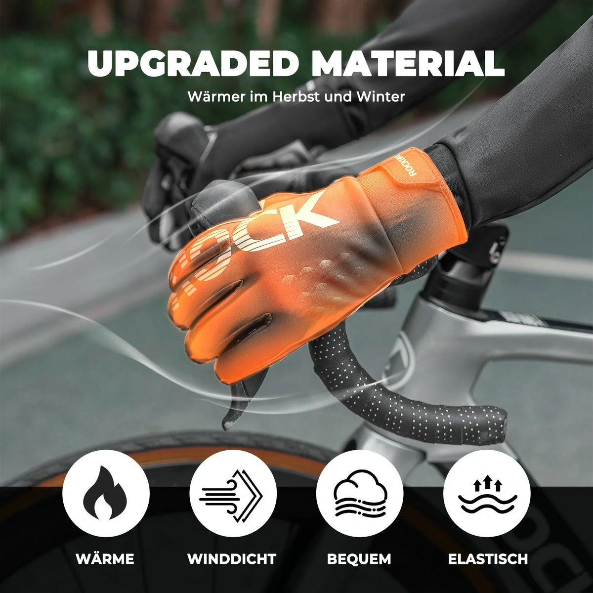 ROCKBROS Cykelhandsker Vinter Thinsulate Varme Handsker Touchscreen