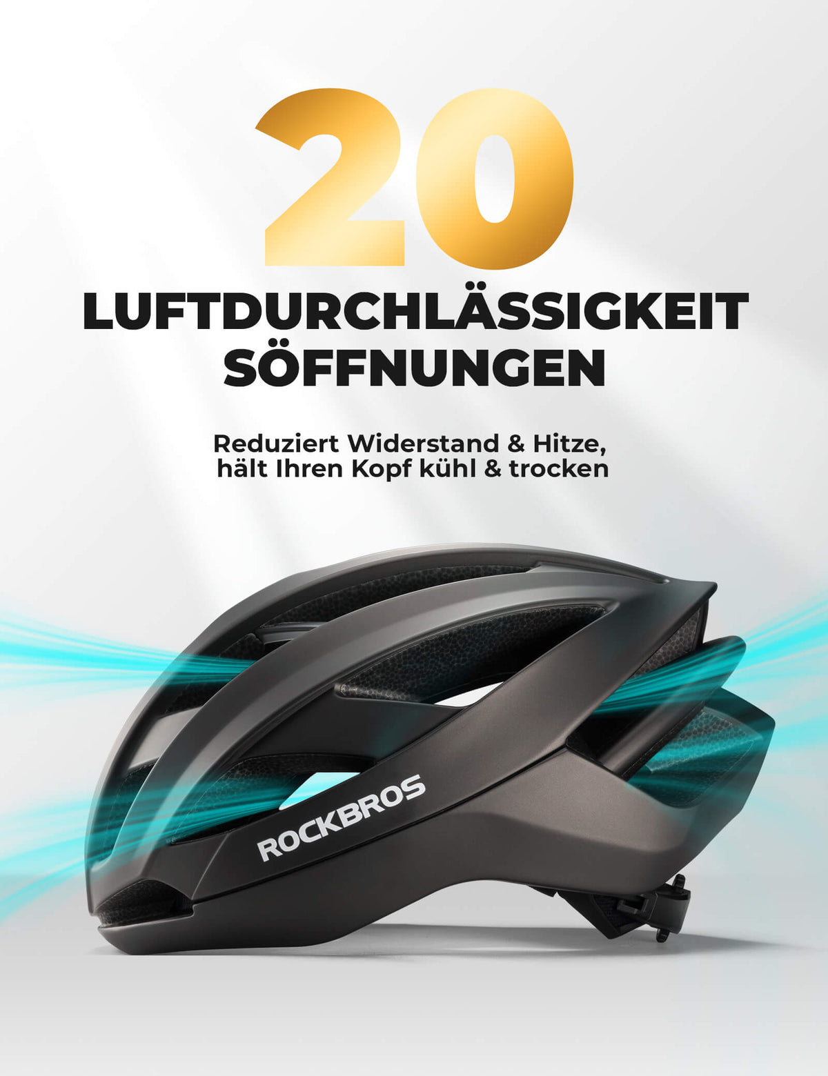 ROCKBROS Cykelhjelm med forstærkningsramme 58-62cm