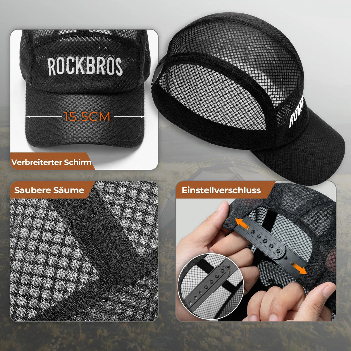 ROCKBROS cykelkappe hurtigtørrende Outdoor Sport Caps UV beskyttelse kappe