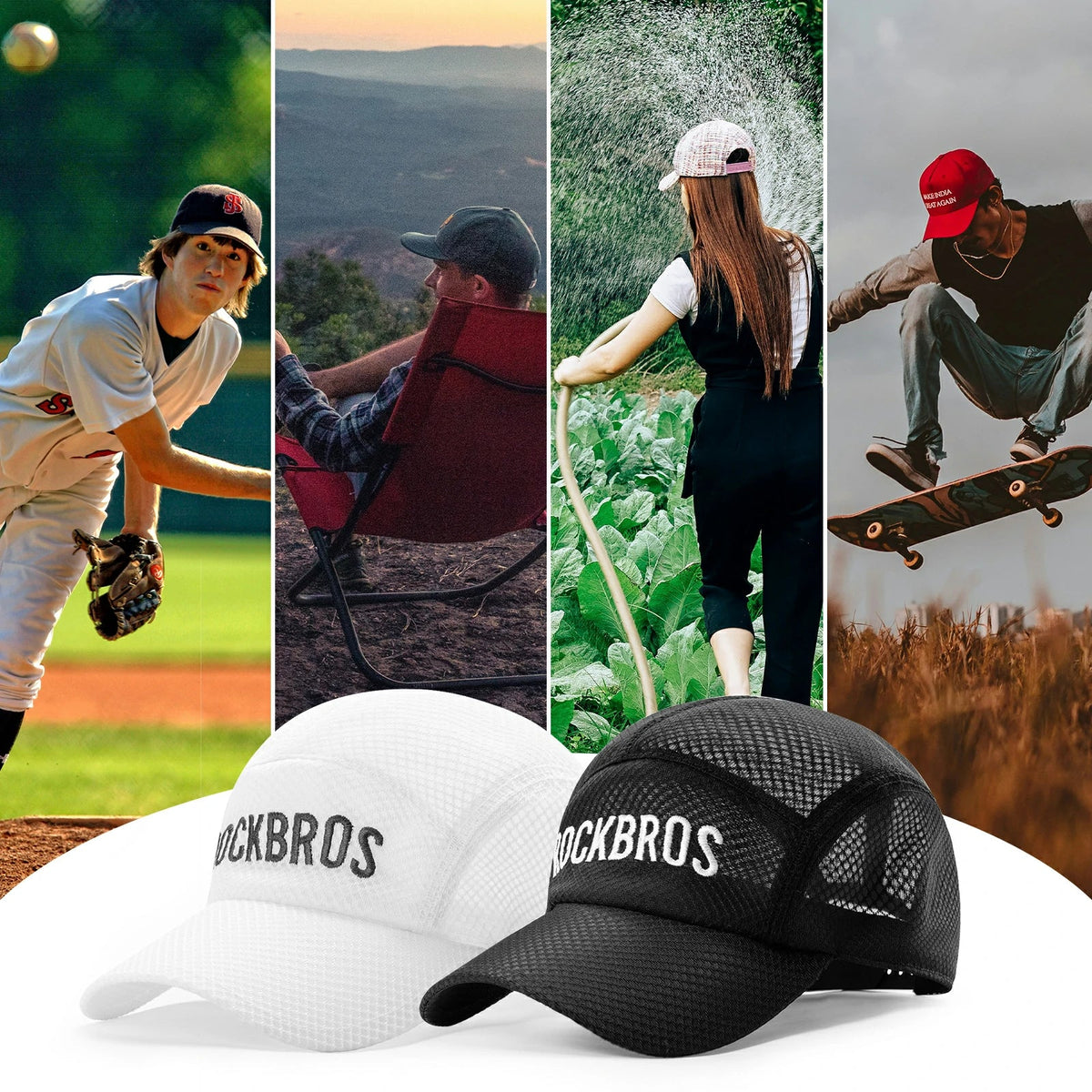ROCKBROS cykelkappe hurtigtørrende Outdoor Sport Caps UV beskyttelse kappe