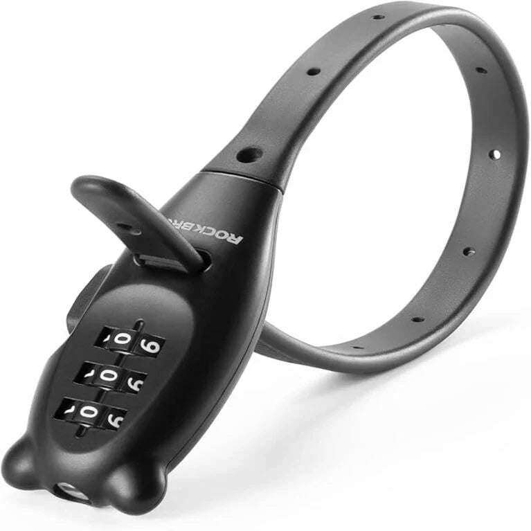 ROCKBROS cykellås, kabel lås cykel med 3 cifret kode