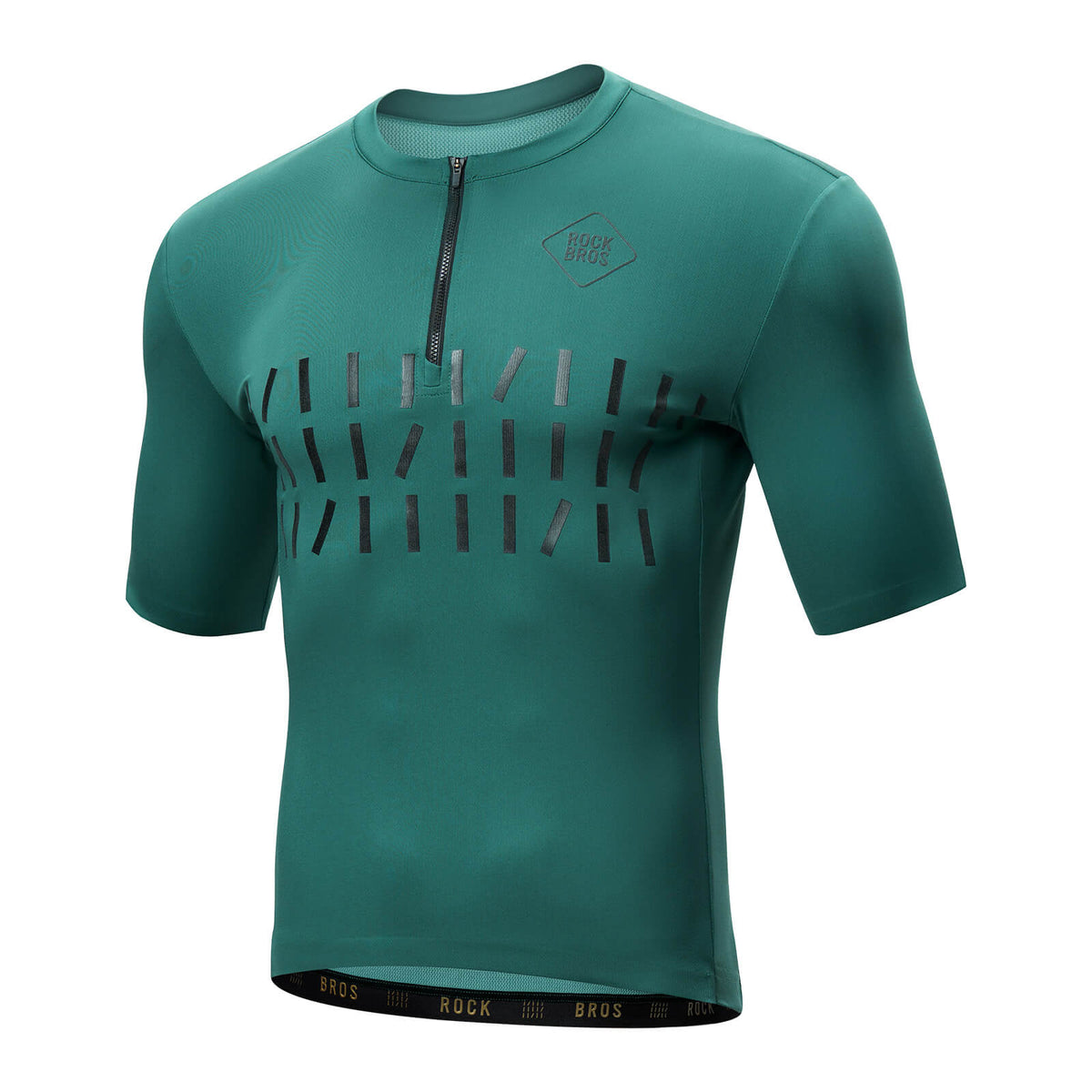 ROCKBROS Cykeltrøje kortærmet herre Åndbar og hurtigtørrende jersey reflekterende